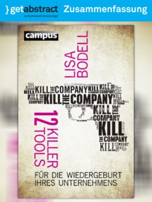 cover image of Kill the Company (Zusammenfassung)